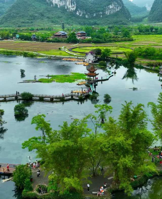 The beauty of Jingxi Goose Spring really depends on the time!