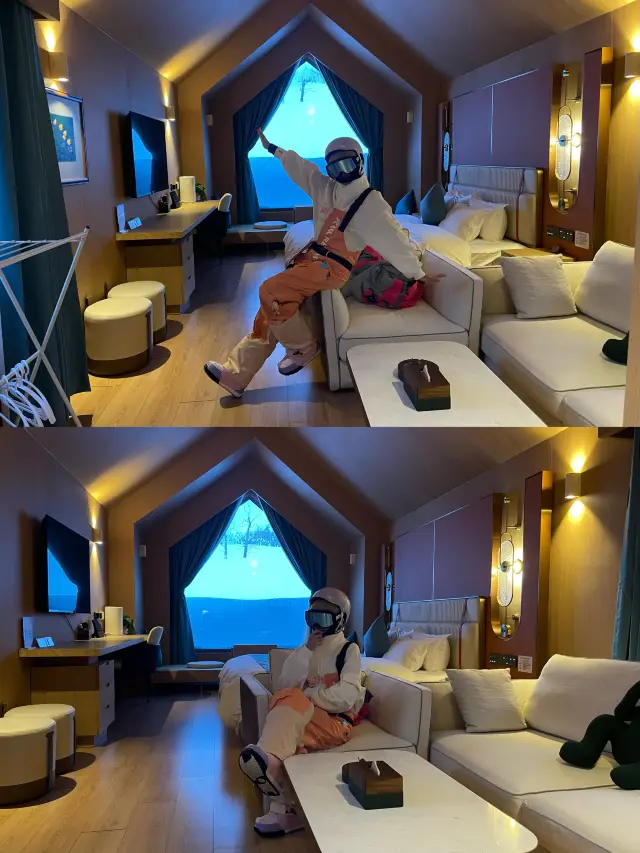 禾木雪場，滑進滑出的酒店