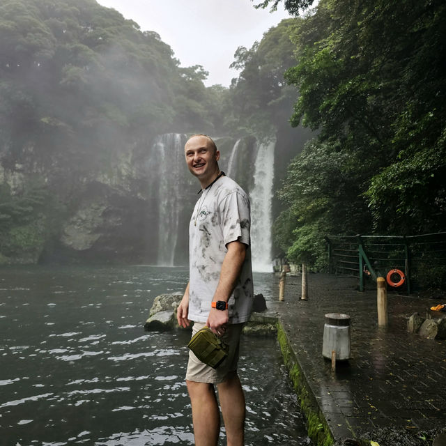 Cheonjiyeon Waterfall Jeju South Korea