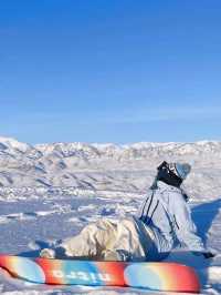 ski together, and watch the romantic sunset of General Mountain ❤️