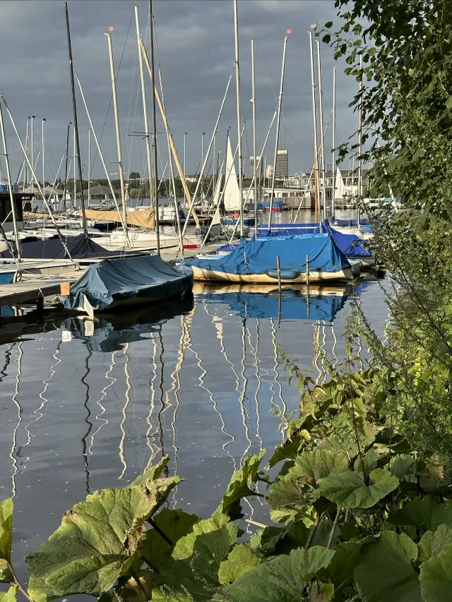 Alster Lake in Hamburg is mesmerizing