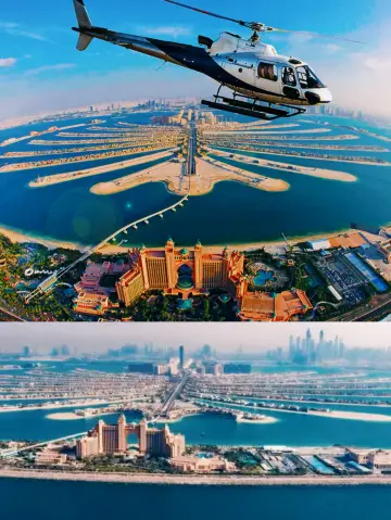 跟着我上天下海:杜拜直升機體驗