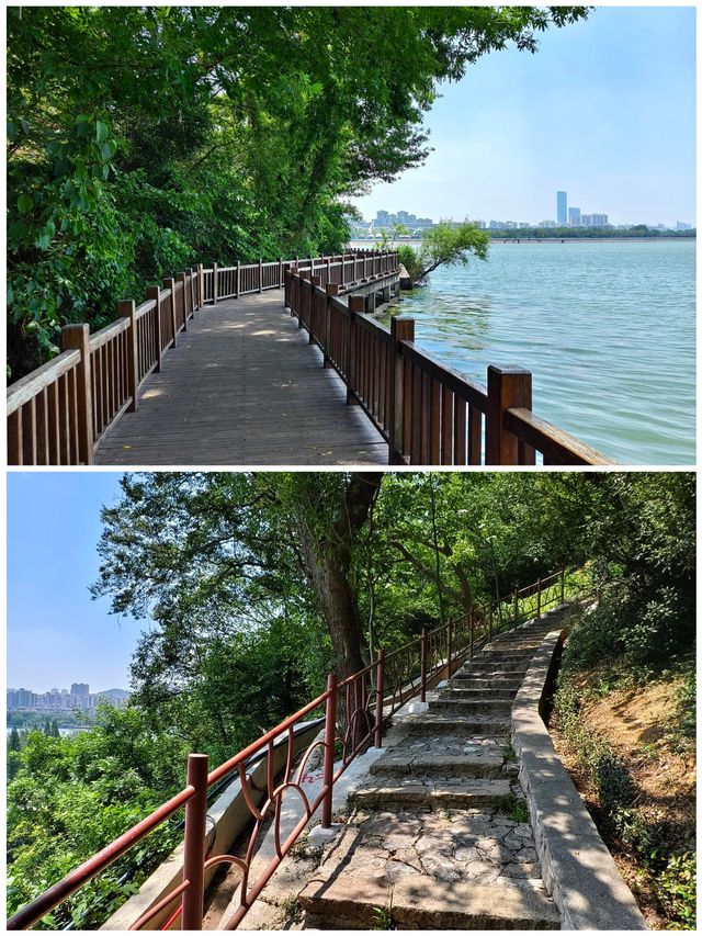 鎮江焦山風景區漫步在景區欣賞自然享受寧靜生活