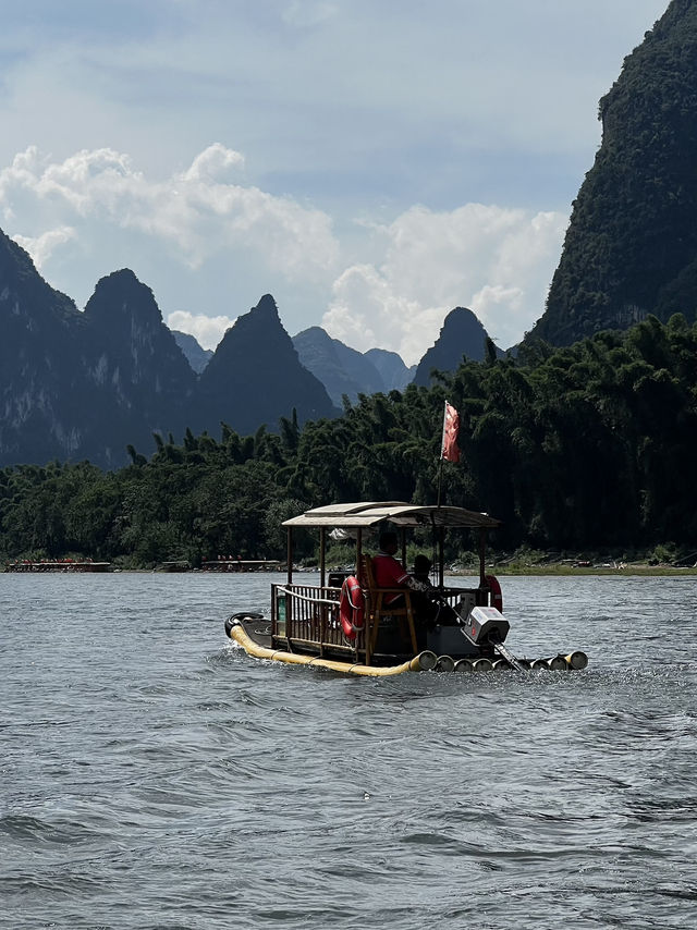 Bamboo rafting from XingPin