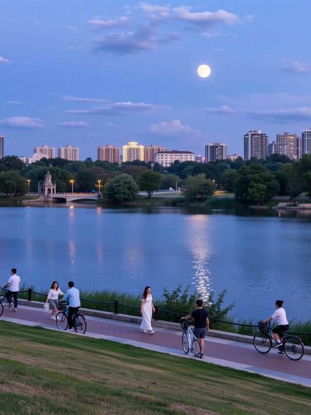 嶽麓山夜爬，邂逅中秋的溫柔月色