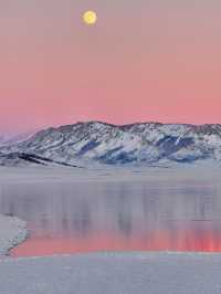 賽里木湖｜冬日限定·天空之鏡Live圖直出！#賽里木湖藍