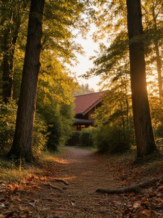 중부 유럽 비밀 마을에 숨어 여름을 보내며 고성의 노을을 보는 것은 정말 환상적이다