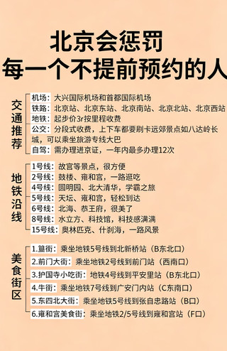 中秋與國慶假期造訪北京 | 初次造訪避坑指南