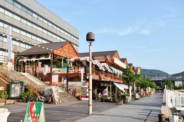 나가사키 시내 대표 일몰&석양 감상 포인트, 데지마워프 Dejima Wharf