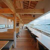 日本福岡落地玻璃唯美海景餐廳