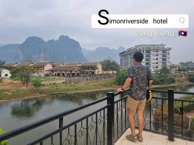 Simon riverside hotel โรงแรมวิวกลักล้าน @วังเวียง