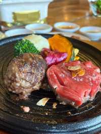 【北九州グルメ】目の前で自分で焼きながら食べられるハンバーグ