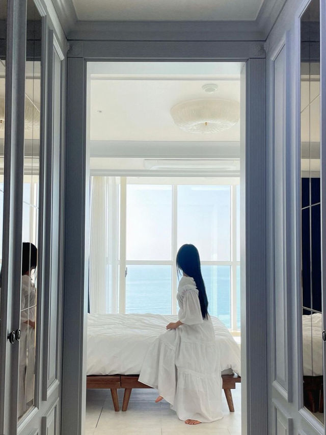 🏰 해운대 바다가 파노라마로 펼쳐진 휴양 숙소 팔레드시즈💙