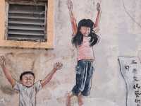 Colourful Street in Ipoh, Art Street