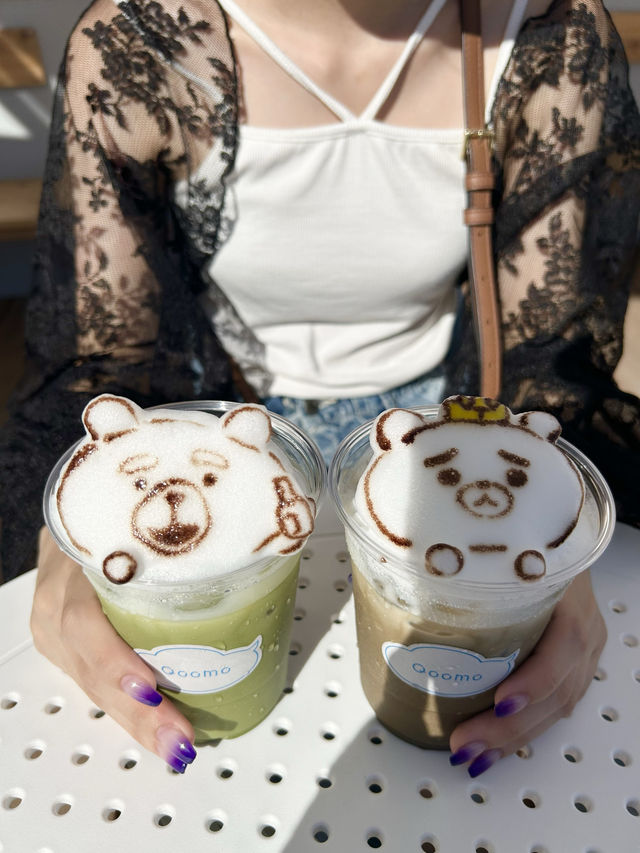 【糸島カフェ】リクエストで描いてくれる3Dラテアート☕️