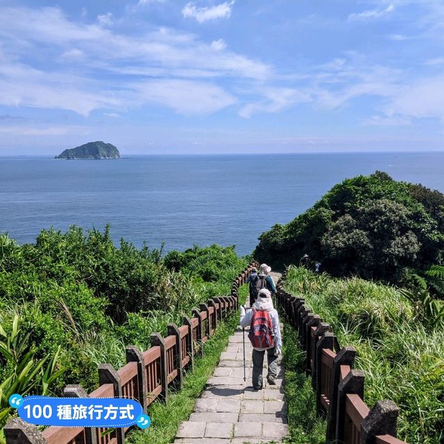 基隆-騎乘飛天掃帚，親子最愛的濱海景點：潮境公園