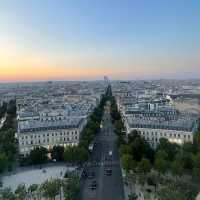 Sun-Kissed Splendor: Arc de Triomphe's Twilight Majesty