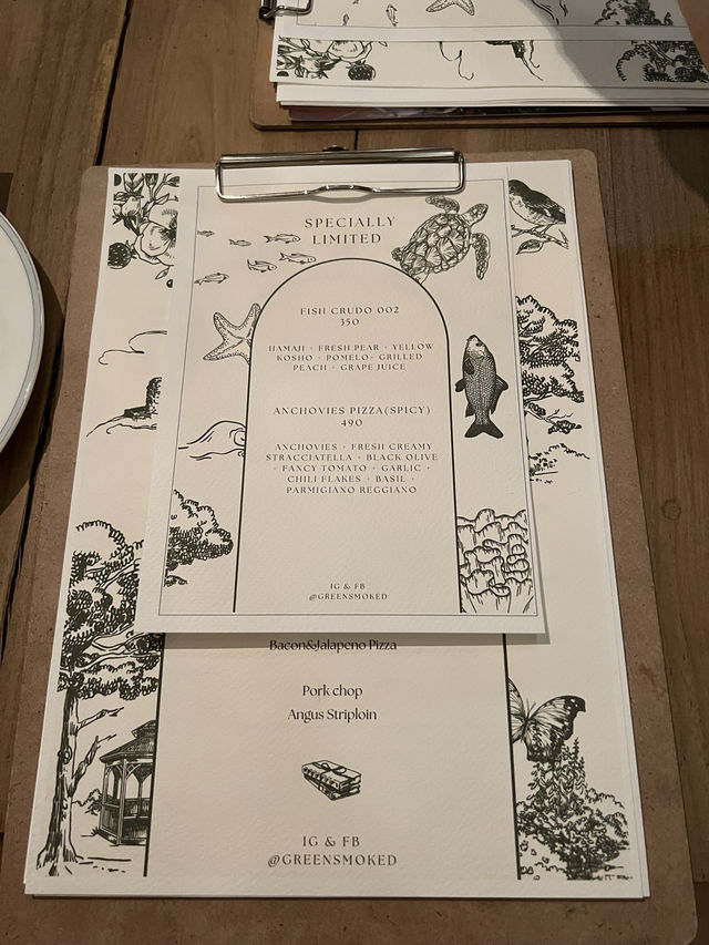Green smoked ร้านอาหารสุดพิเศษในเชียงใหม่
