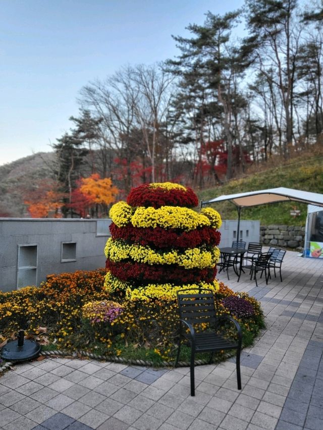 가을단풍과 노을이 아름다운 말티재