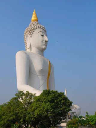 Paying Respects and Seeking Blessings at Wat Phai Rong Wua, Suphan Buri