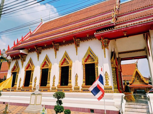 泰國曼谷湄南河畔歷史古跡寺廟Wat Bang Prathun Nok，適合拍照📸打卡冥想