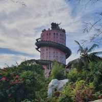 The Majestic Dragon Temple of Wat Samphran