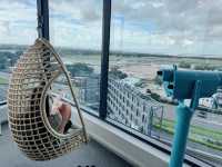 Airport View + Swing Chairs = Bliss.