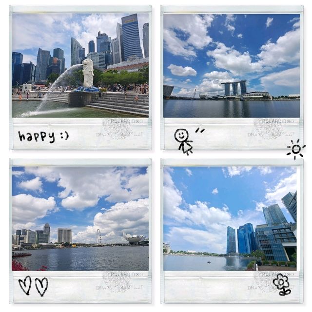 新加坡旅遊🥳熱門高質打卡景點📸魚尾獅公園😍欣賞濱海灣超美海景風景💓