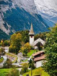 ⛪✨ Grindelwald Church – A Peaceful Icon in the Heart of the Swiss Alps ✨