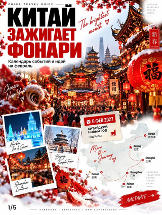 🇨🇳 Китай в феврале: календарь событий и идей, ради которых стоит планировать поездку 🏮