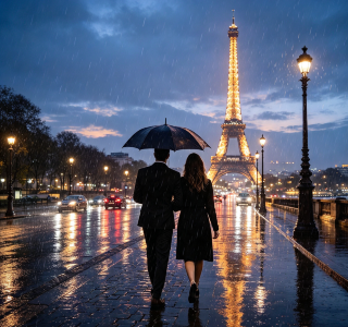 ☔ 巴黎不需要陽光也充滿浪漫❤️