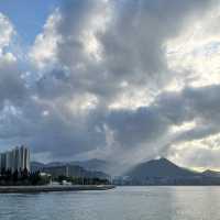 烏溪沙碼頭邂逅浪漫日落