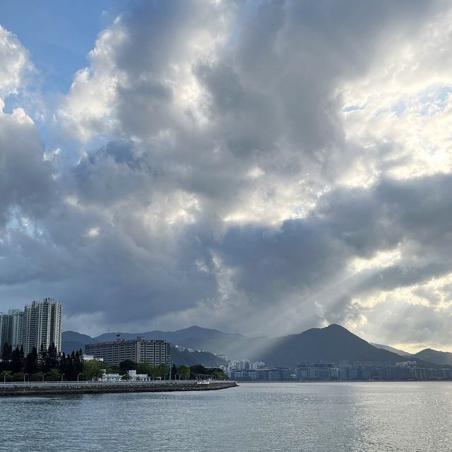 烏溪沙碼頭邂逅浪漫日落