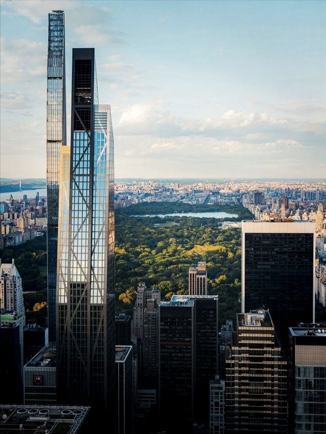 Overlooking New York.