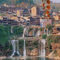 Beautiful ancient Chinese town 