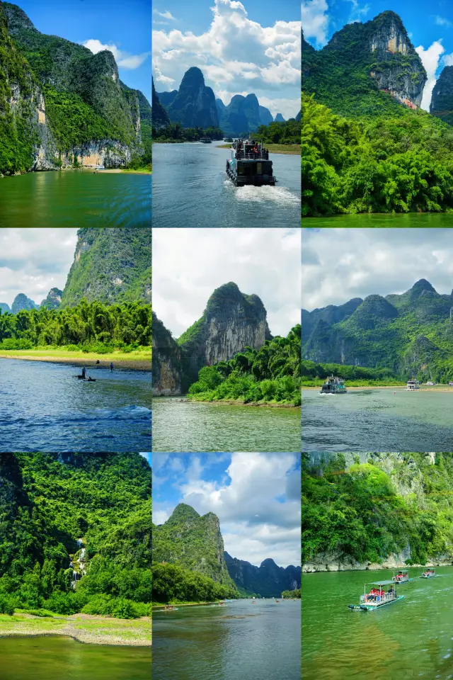 What is the experience of taking a boat tour on the Lijiang River in Guilin (with nanny guide)?