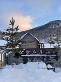 禾木的雪景木屋