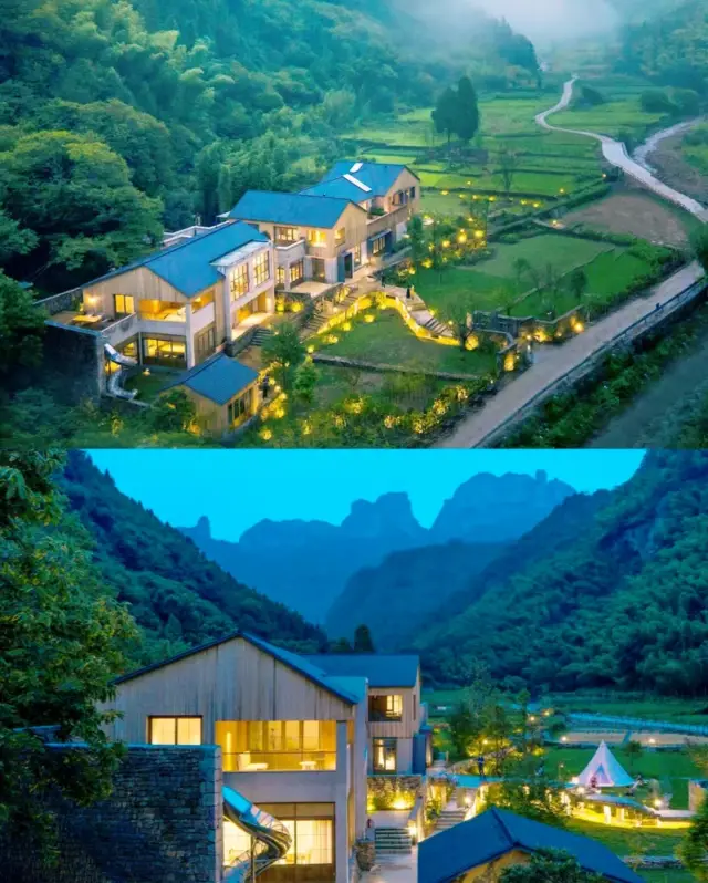 The exquisite homestay in the secluded ancient village of Suzhou falls asleep in the mountains