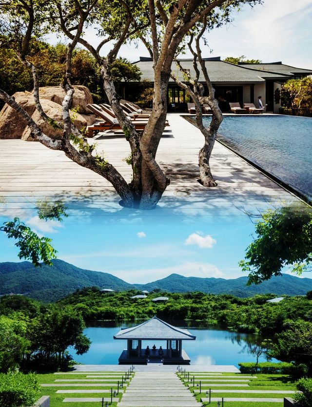 安縵諾怡棲居山海相接的懸崖之巅！！。