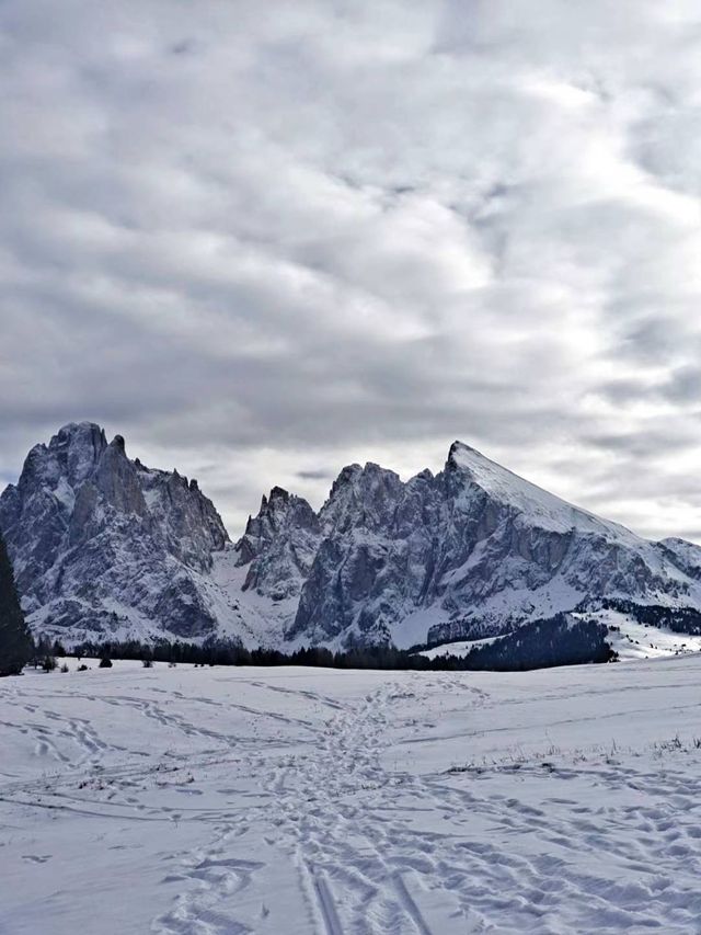 冬日多洛米蒂美得令人落淚 滑雪山泡溫泉 人生值得。