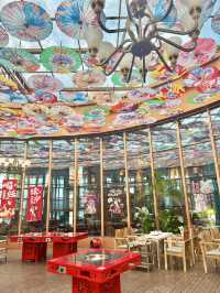 Charming cozy river view cafe
