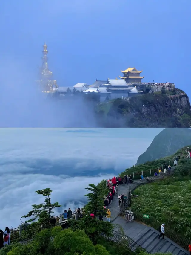 在峨眉山浸溫泉，真係好治癒！