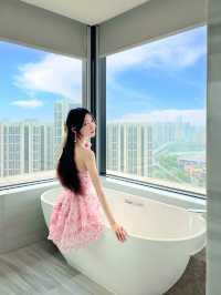 武漢櫻花季｜入住雲端高空ins風私湯酒店