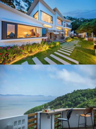 When Windmills Meet the Sea: A 270° Oceanview Stone House Where Mountain-Sea Aesthetics Heal Your Soul