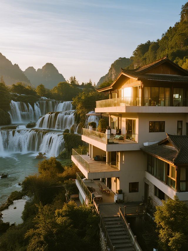 初冬貴州遛娃24℃避寒秘境，瀑布懸崖民宿親子遊