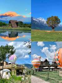 🏔️ 玉龍雪山腳下絕美🏔免費拍照打卡的牧場!