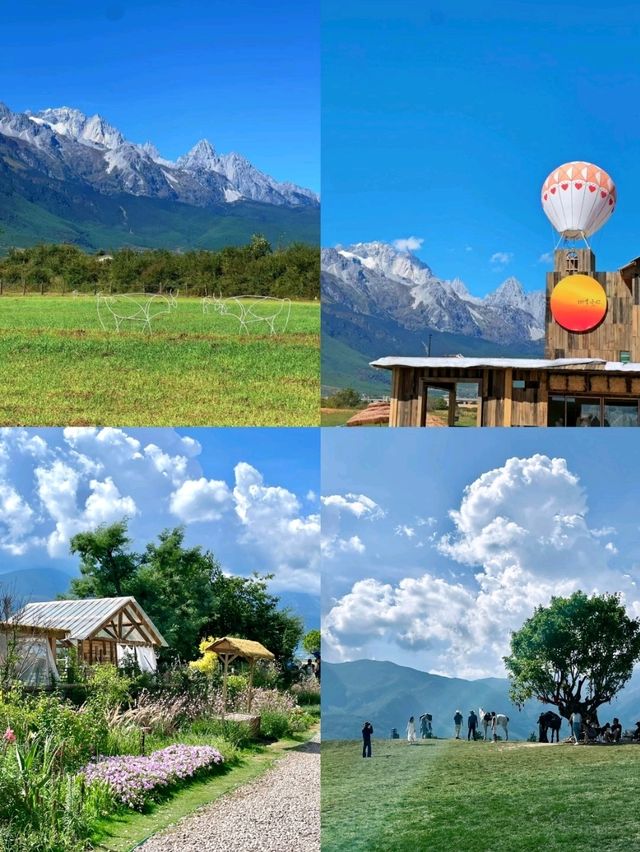 🏔️ 玉龍雪山腳下絕美🏔免費拍照打卡的牧場! 🏔️ 玉龍雪山腳下絕美🏔免費拍照打卡的牧場!