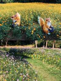 深圳0元打卡:黃秋英花海+萌系雕塑太出片