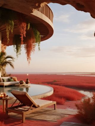 หาดแดงในฤดูหนาว | บทเพลงแห่งน้ำแข็งและไฟในผานจิน มณฑลเหลียวหนิง: ชมความงดงามของนกกระเรียนมงกุฎแดง