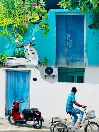 Avoid the crowds! Experience authentic island life on this “palette” island in the Maldives